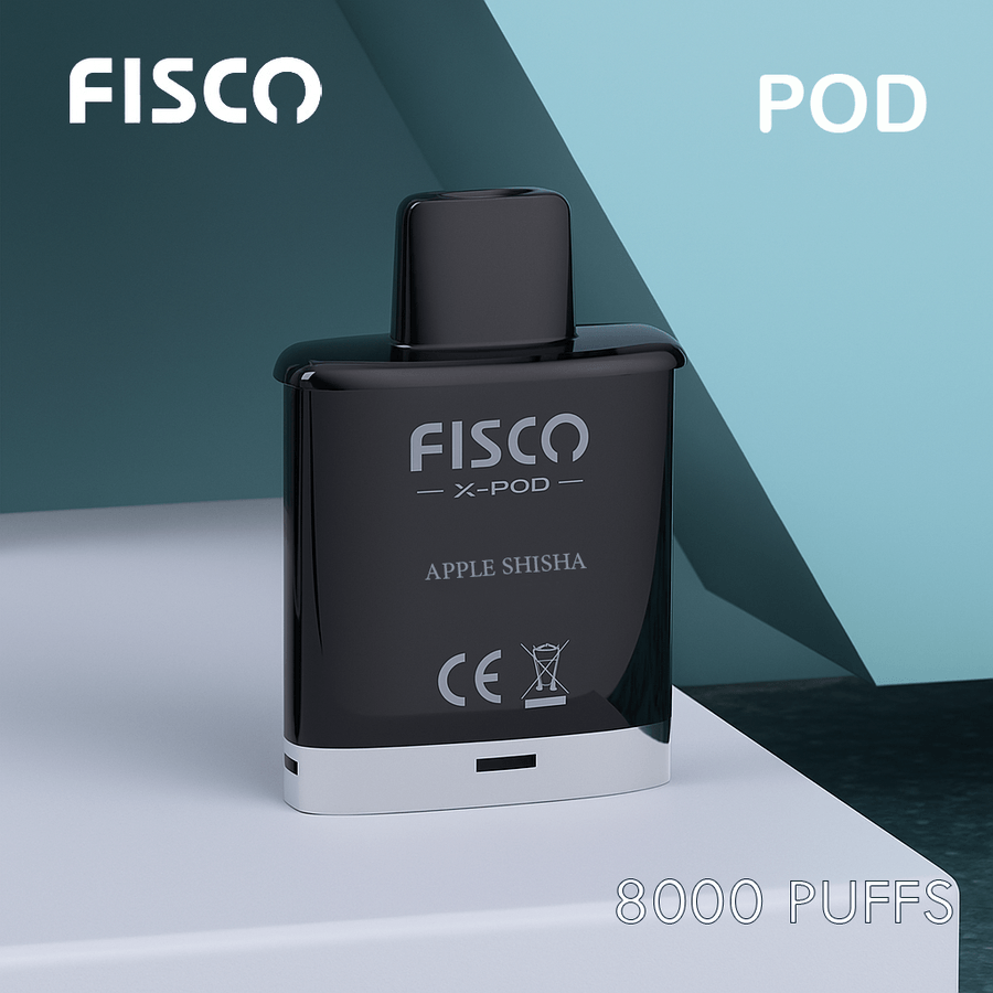 FISCO XPOD APPLE SHISHA – 8000 PUFFS (POD ONLY)