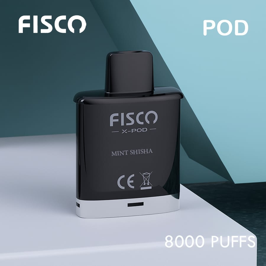 FISCO XPOD MINT SHISHA – 8000 PUFFS (POD ONLY)