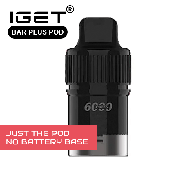IGET BAR PLUS – POD ONLY – STRAWBERRY WATERMELON ICE – 6000 PUFFS (No Battery Base)