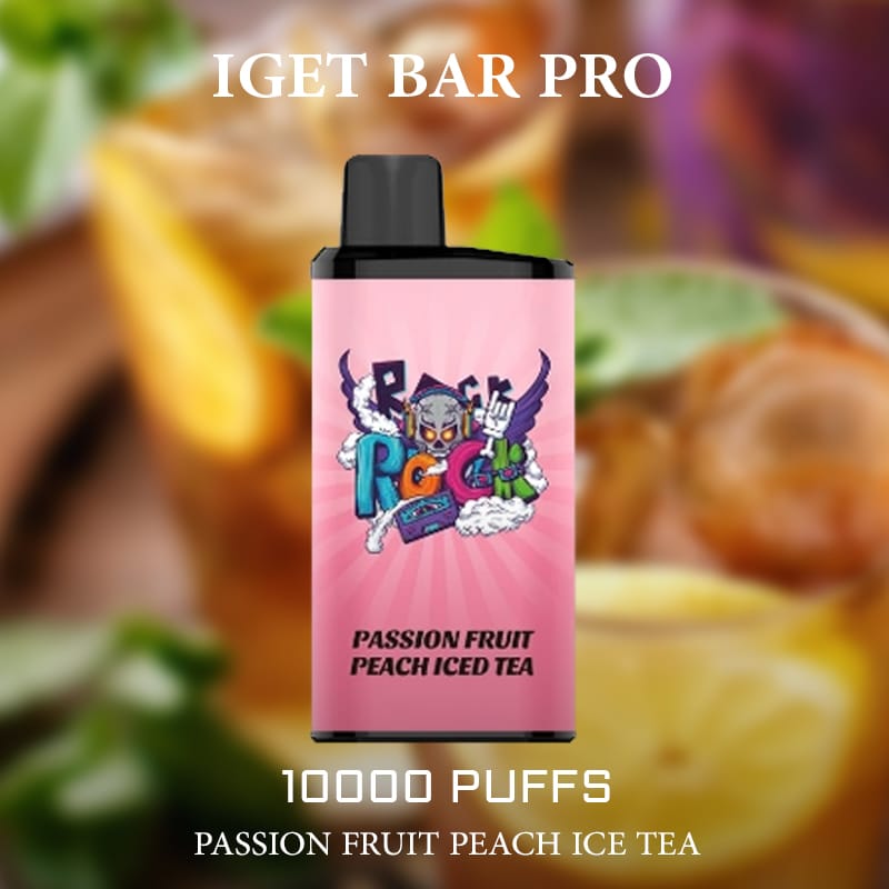 IGET BAR PRO PASSION FRUIT PEACH ICE TEA – 10000 PUFFS