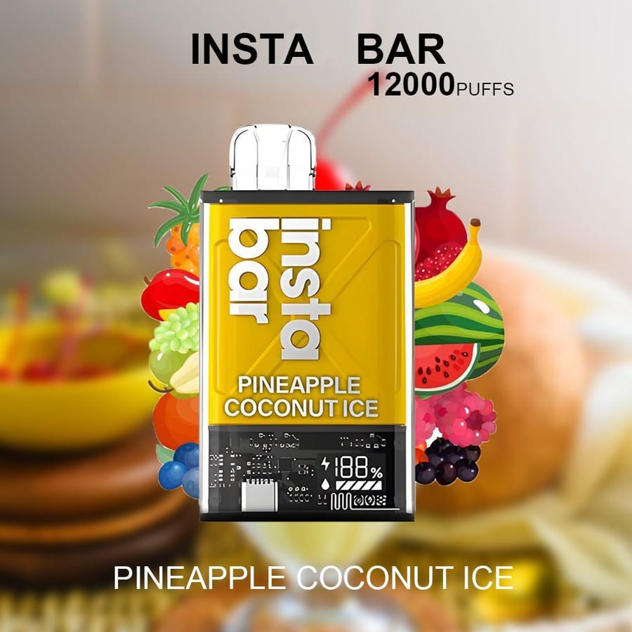 INSTA BAR PINEAPPLE COCONUT ICE – 12000 PUFFS
