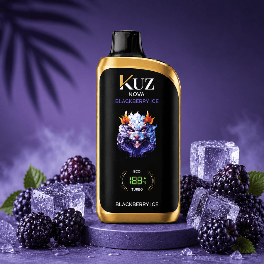 KUZ NOVA BLACKBERRY ICE – 16000 PUFFS
