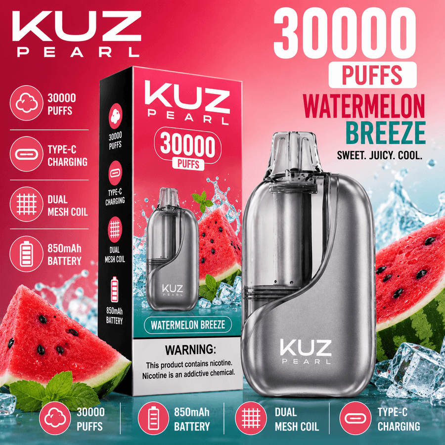 KUZ PEARL WATERMELON BREEZE – 30000 PUFFS