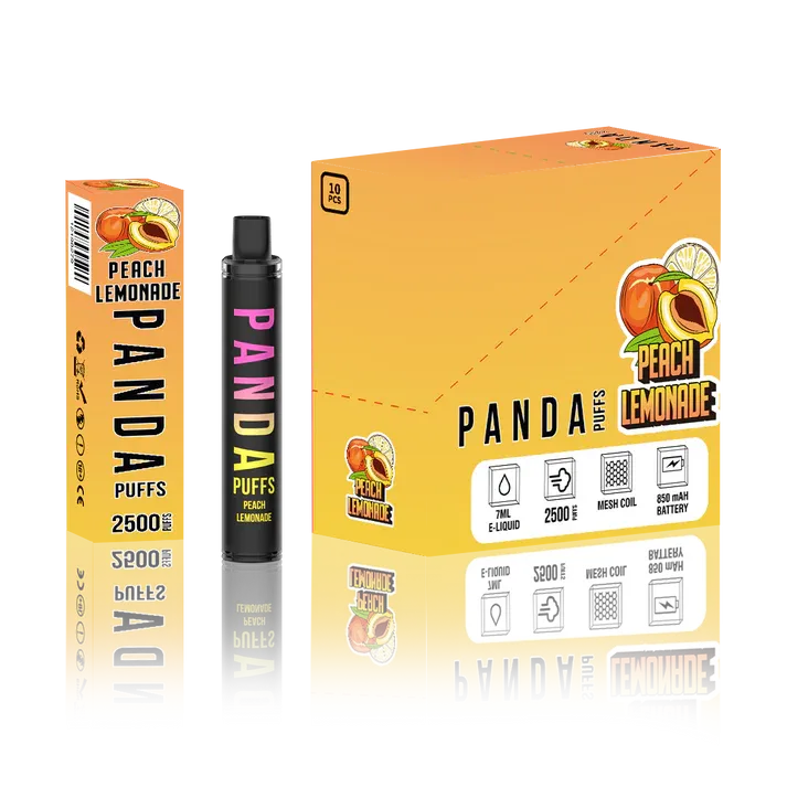 PANDA PEACH LEMONADE – 2500 PUFFS