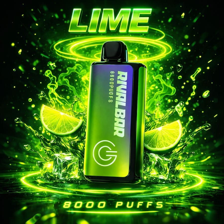 RIVAL BAR LIME – 8000 PUFFS